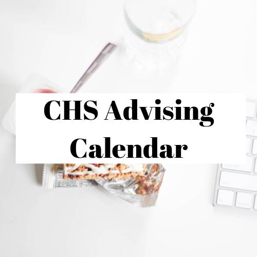 CHS Advising Calendar
